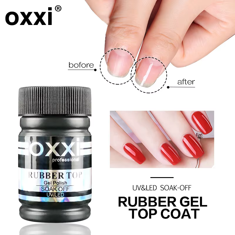OXXI 30ml Base semi-permanente et couche de finition pour vernis à ongles Gel Nail Art