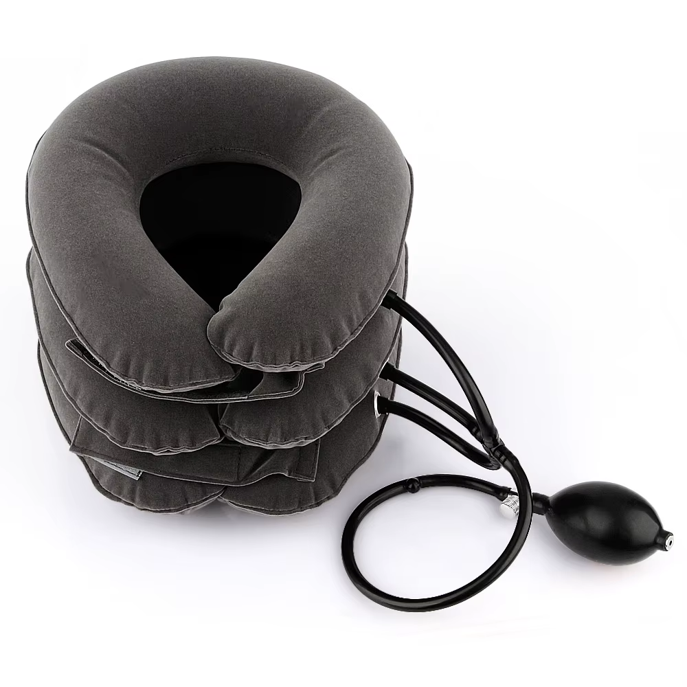 Dispositif de Correction médicale de Traction cervicale, Support Cervical, correcteur de Posture, civière de cou, collier gonflable de Relaxation