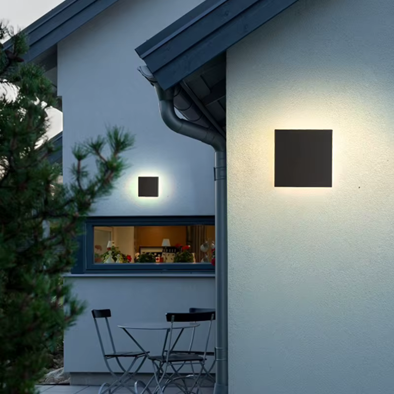 Applique murale LED imperméable conforme à la norme IP65, design moderne, éclairage d'extérieur, luminaire décoratif de plafond, idéal pour une cour, une véranda ou un jardin