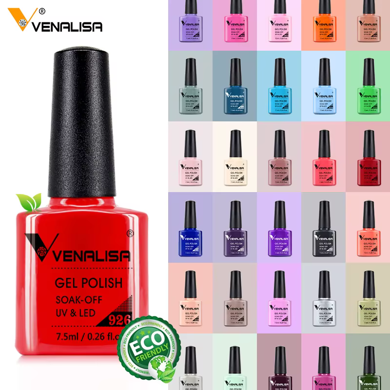 Venalisa vernis à ongles Gel couverture complète Beatuiful couleur paillettes