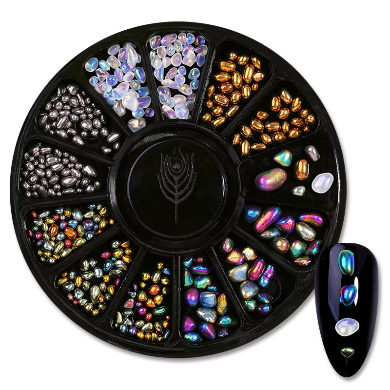 Décoration d'ongles 3D en roue