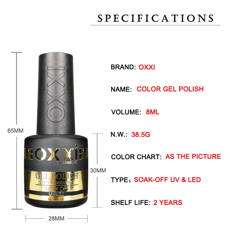 OXXI 8ml Vernis Semi-Permanent 60 Couleurs