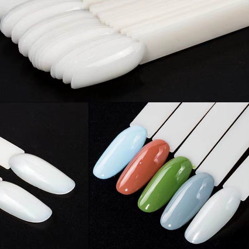 Faux Ongles 50 Pièces, Capsules d'Ongles Naturelles Transparentes Ovales