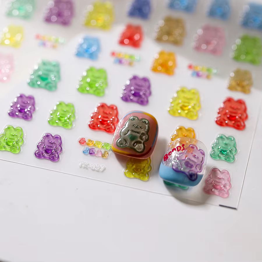 Autocollants pour ongles Little Bear Nail Art