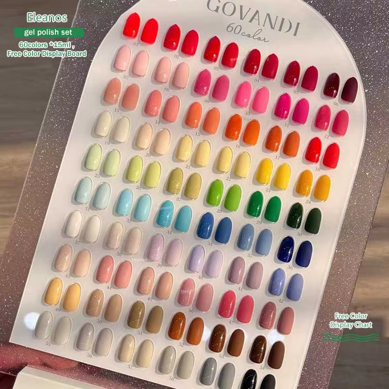 Govandi – Lot de 60 vernis gel macaron style coréen