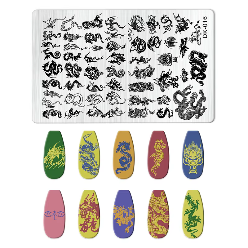 Plaques d'estampage pour ongles