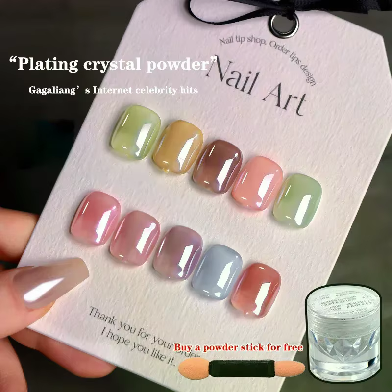Poudre à ongles Aurora Pearl White