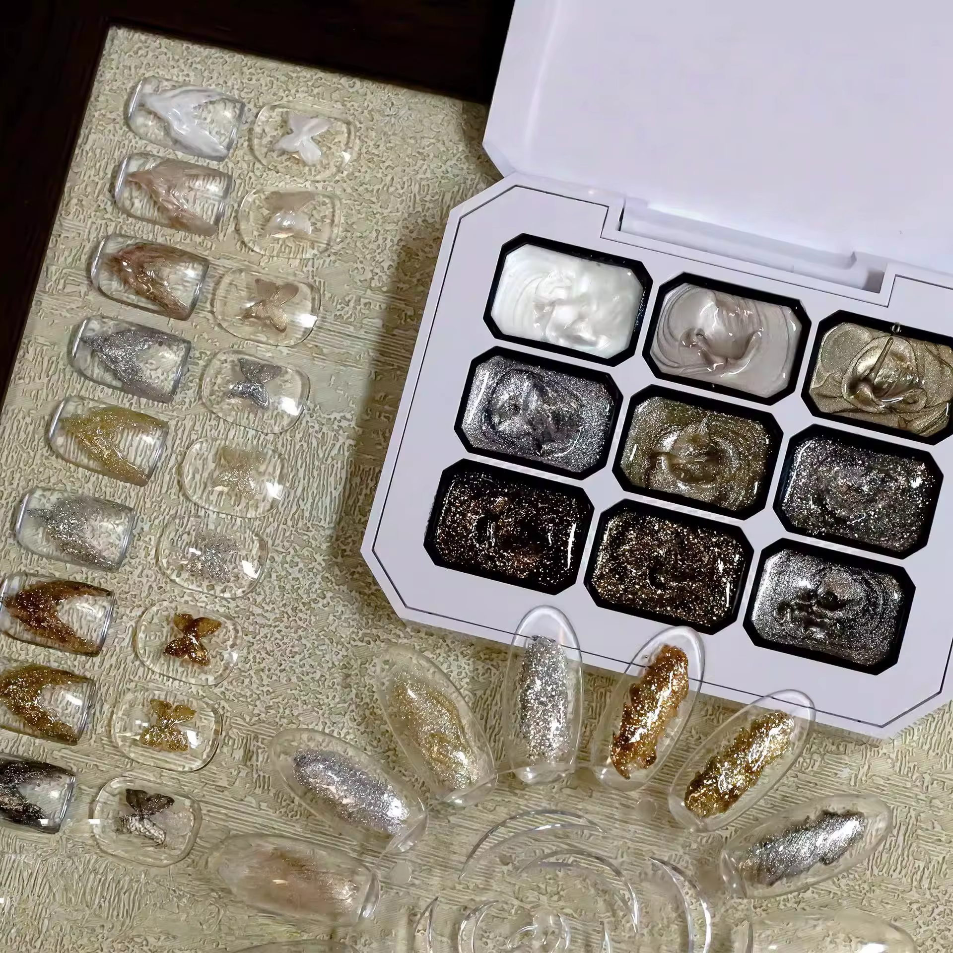 Lot de 9 vernis à ongles solides