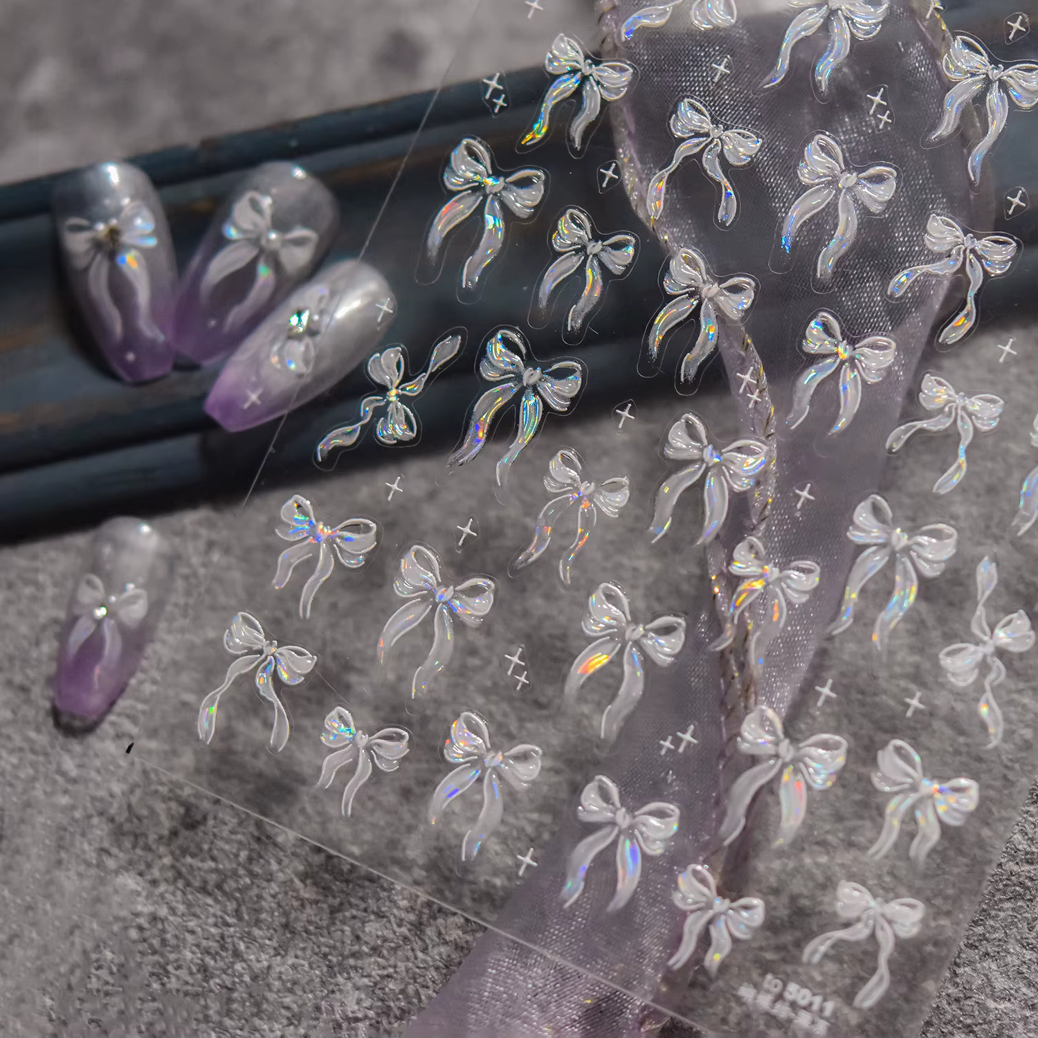 Autocollant pour ongles en gelée