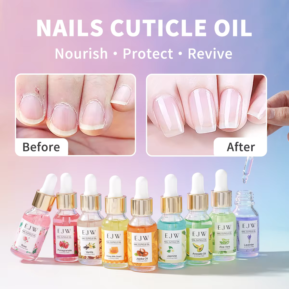 Huile nourrissante pour cuticules aux extraits de miel