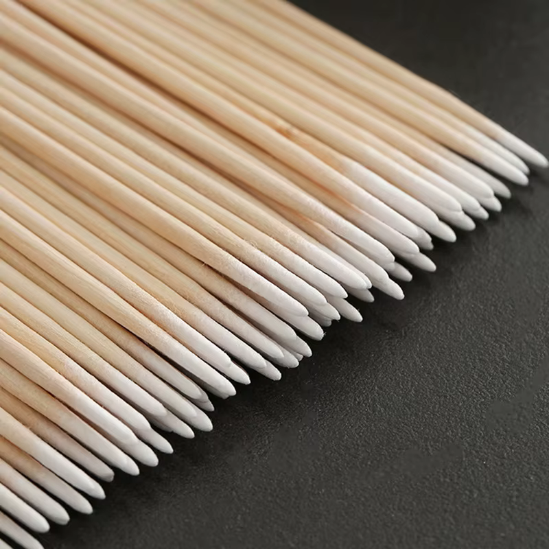 Bâtonnets de coton en bois pour manucure