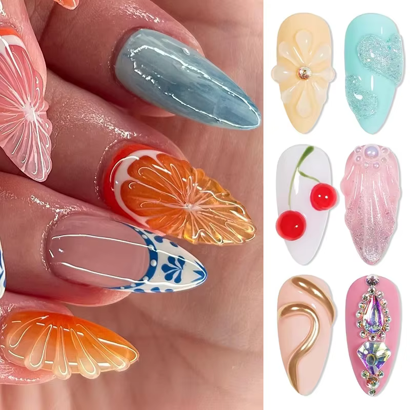 Gel à ongles transparent blanc BOZLIN 15ml pour la création de bijoux 3D DIY