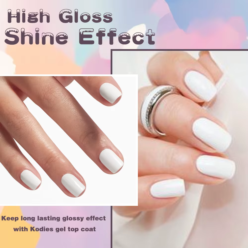 KODIES GEL-Verhéritage à Ongles Gel Super Blanc