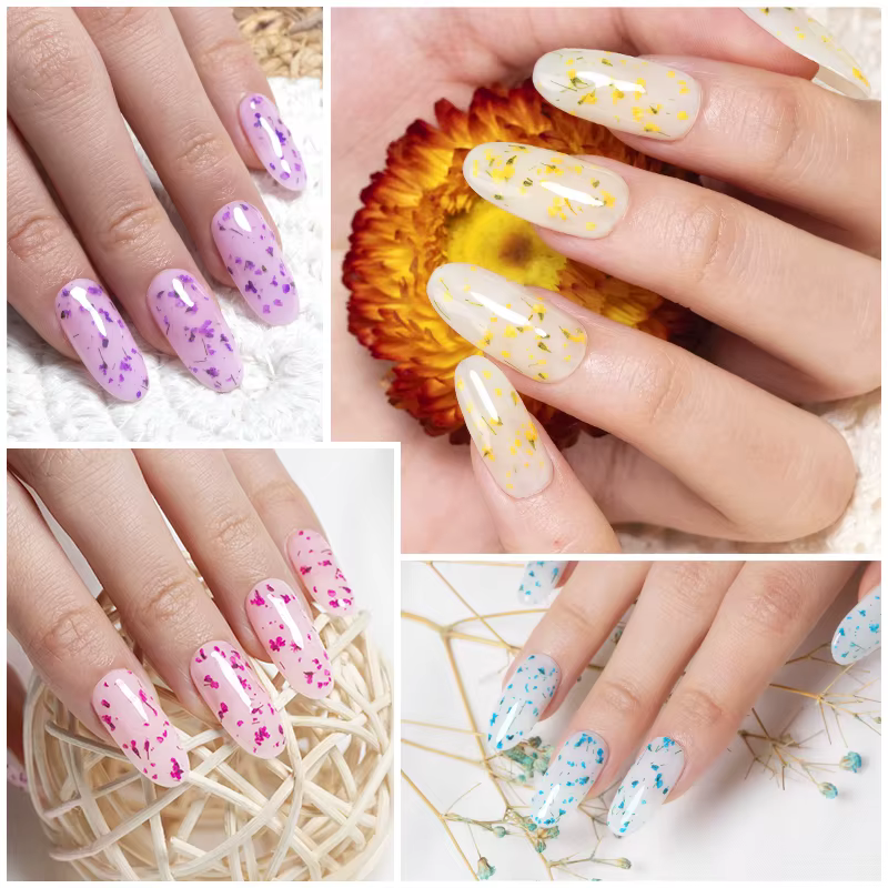 Vernis à ongles Gel à fleurs séchées