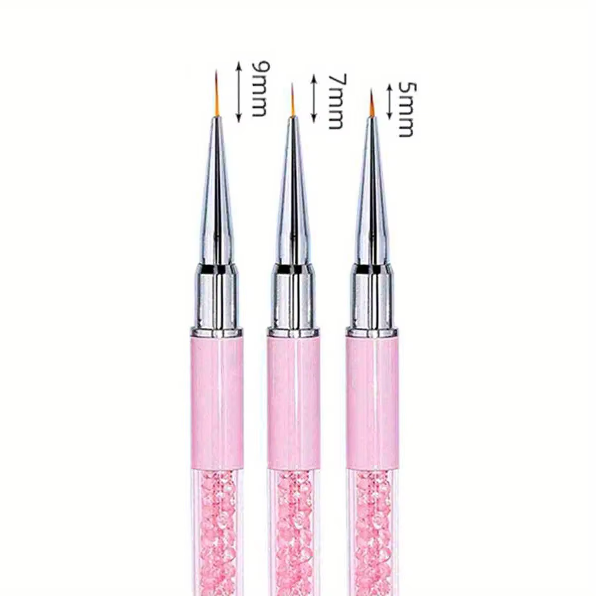5/7/9/11/13/15mm ongles Art brosse lignes rayure fleur peinture dessin stylo acrylique UV Gel Extension grilles