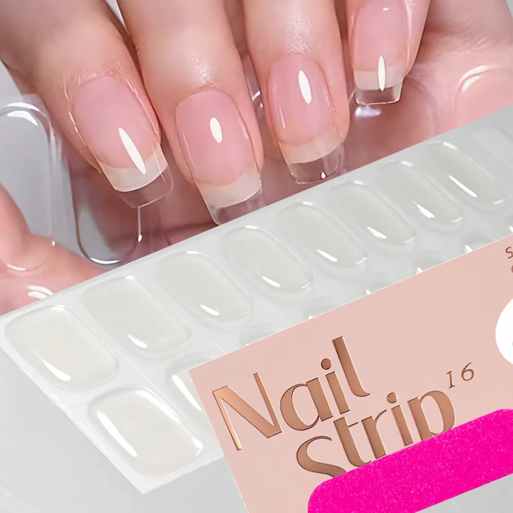 16 conseils saint valentin rouge brillant Semi-durci ongles Gel enveloppes longue durée