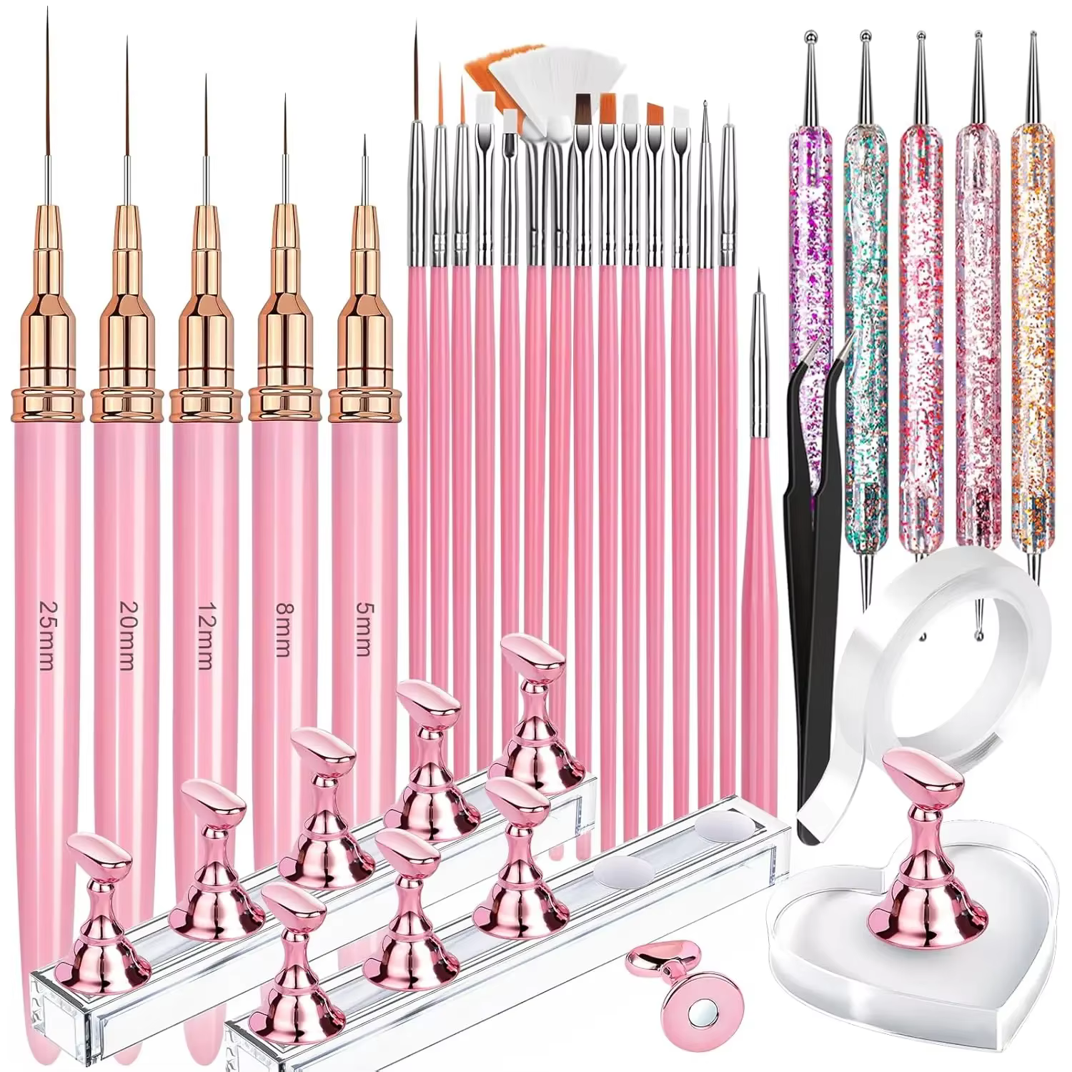 Ensemble professionnel pour ongles 30 pièces – Pinceaux