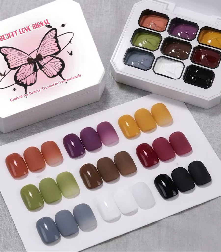 Vernis à ongles en gel solide 9 couleurs