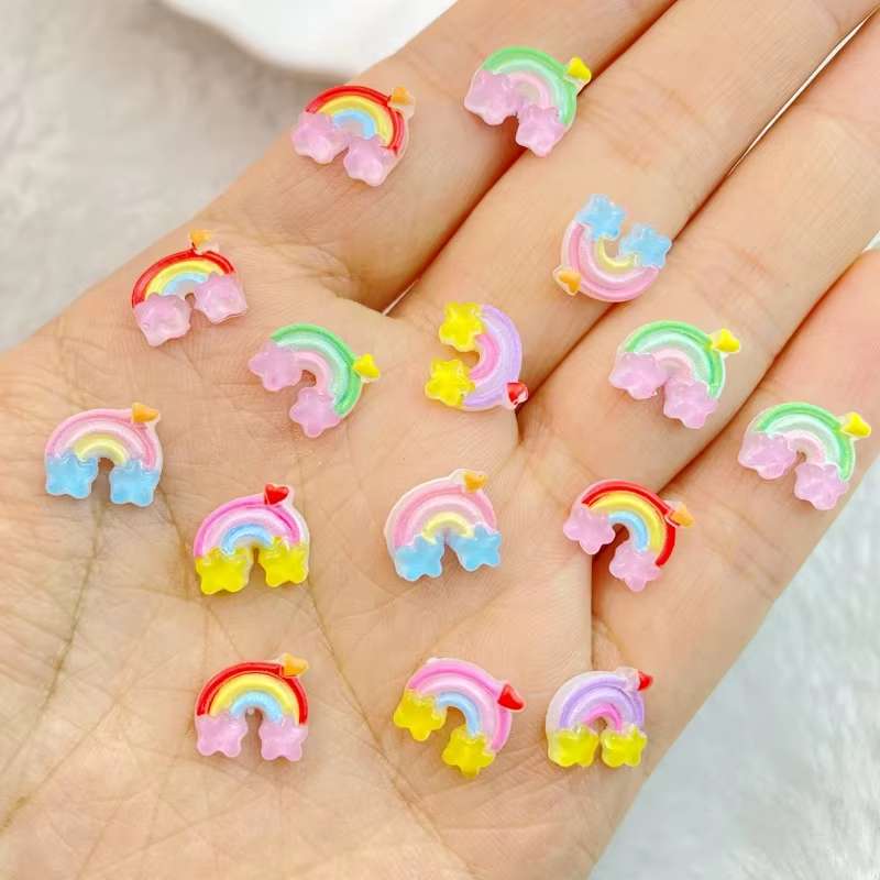 Mini embellissements de manucure en résine