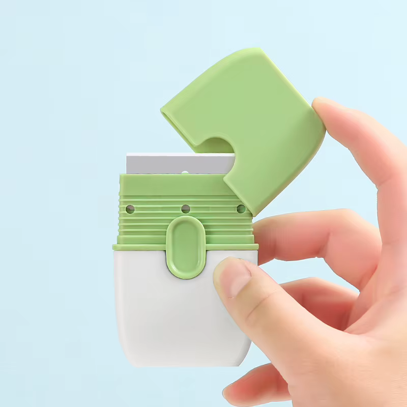 Grattoir professionnel d'estampage d'ongles à Double tête en acier inoxydable