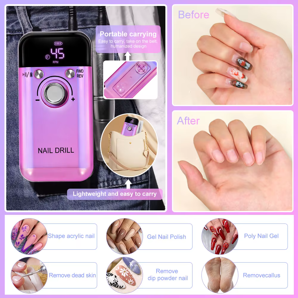 Perceuse à ongles électrique professionnelle