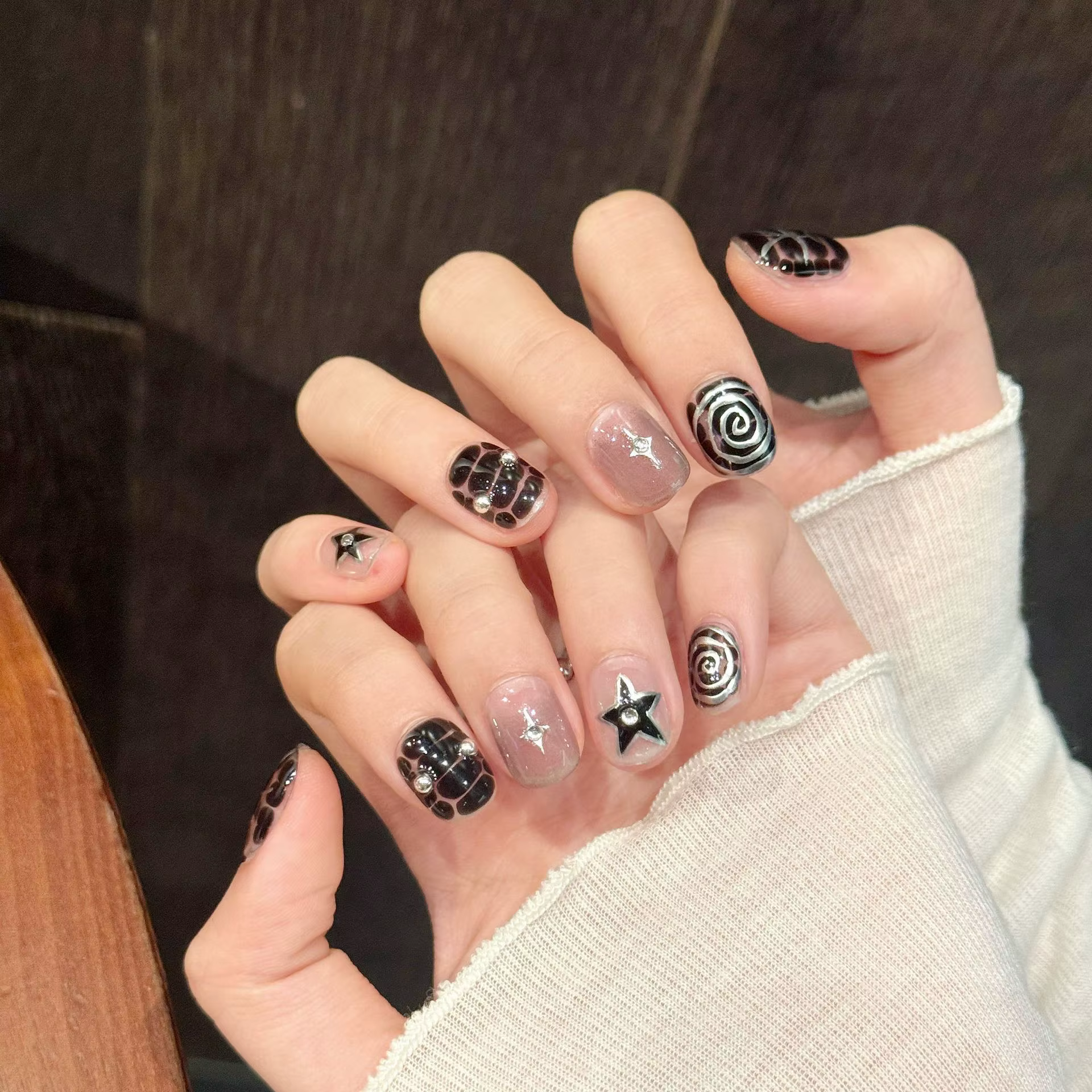Ensemble d'ongles à pression pour Ballet