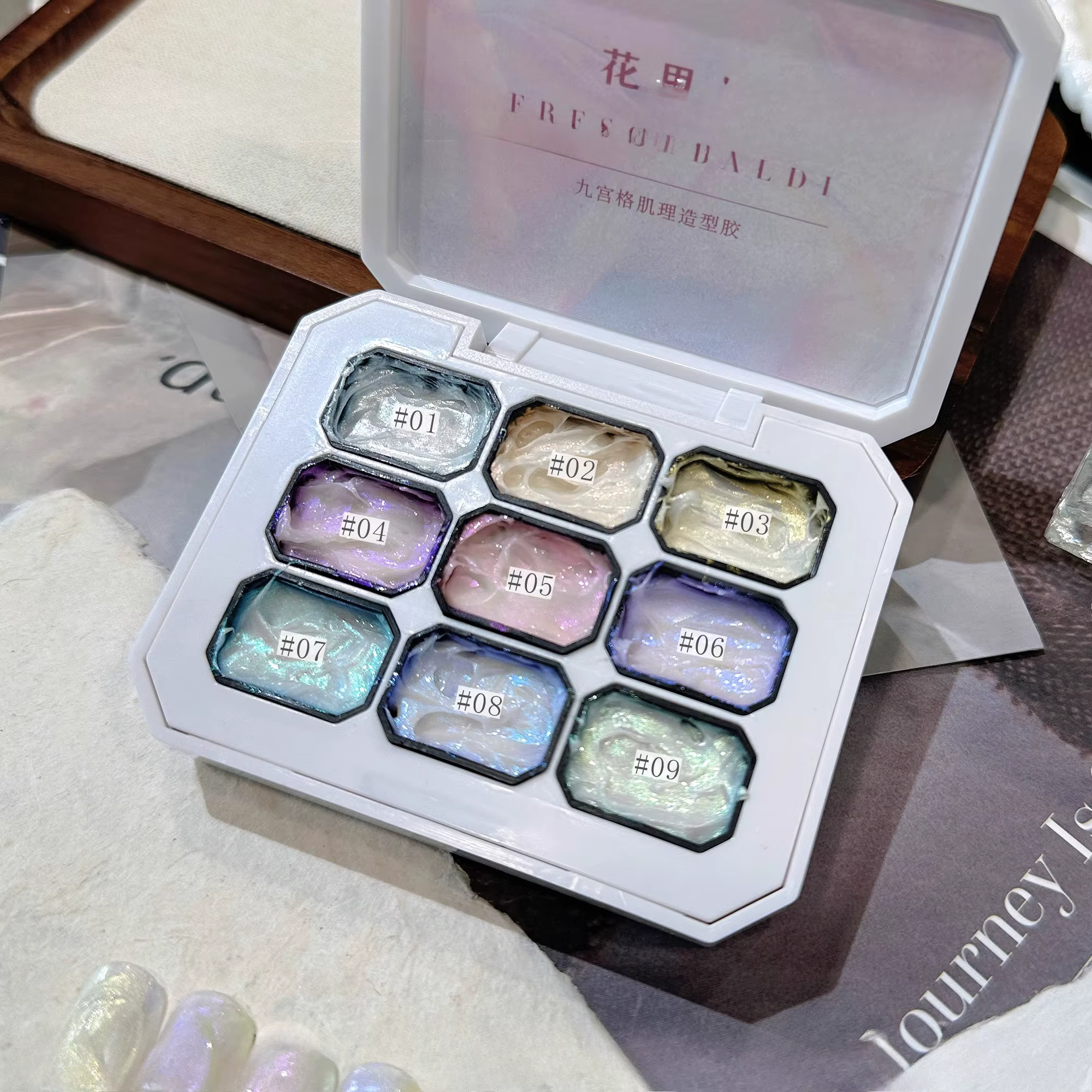 9 couleurs Aurora sirène Texture modélisation Gel 3D sculpture dessin Design créatif Nail Art UV/LED Gel vernis tout pour manucure