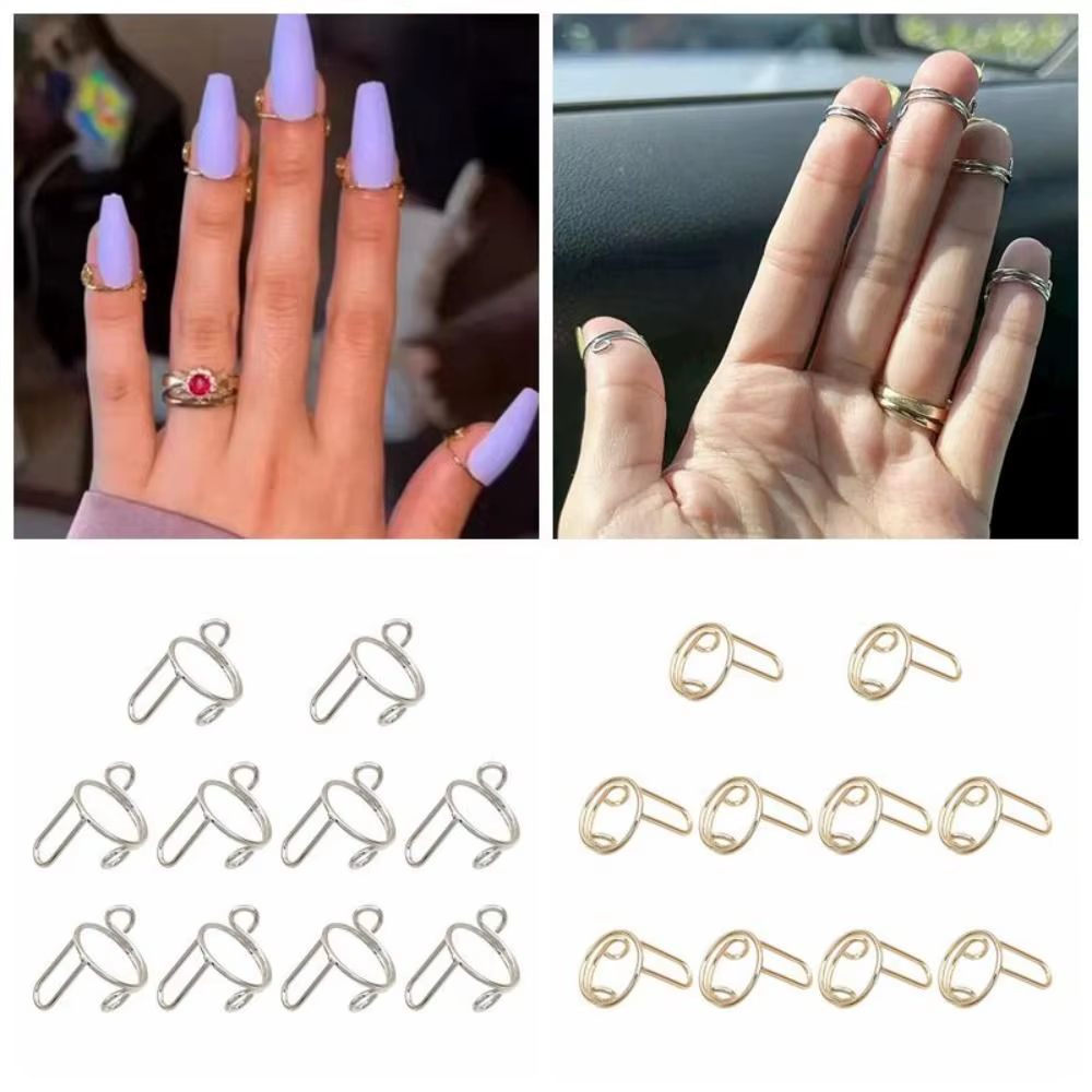 Bagues à ongles réutilisables pour faux ongles