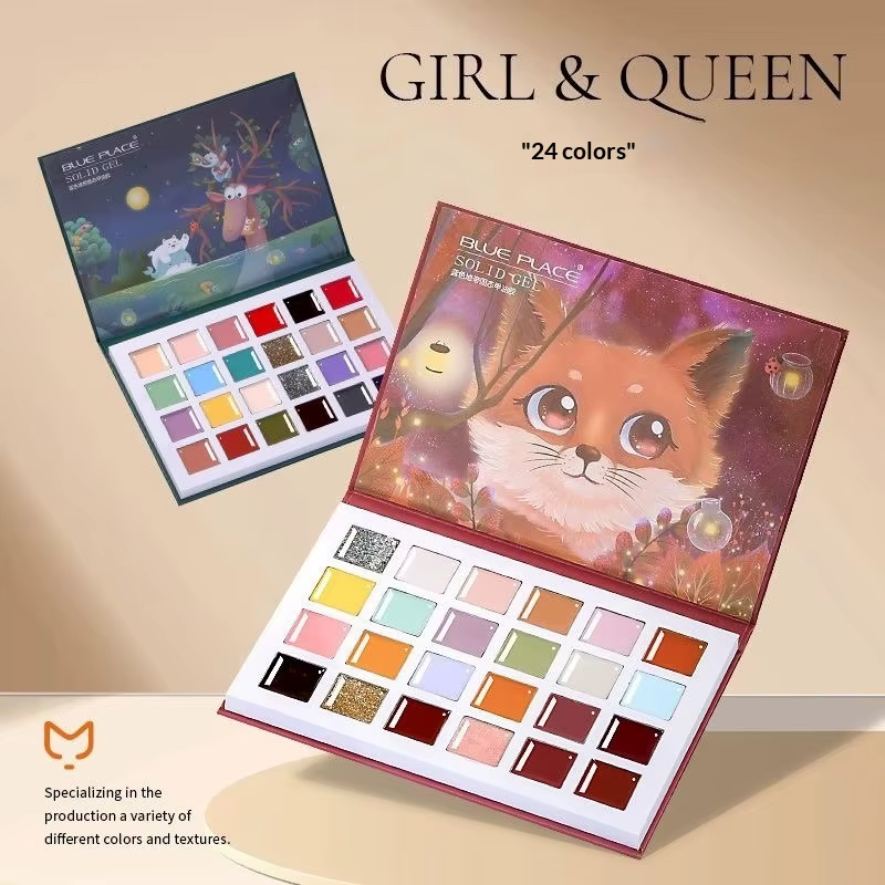 Vernis à ongles Gel crème solide 24 couleurs