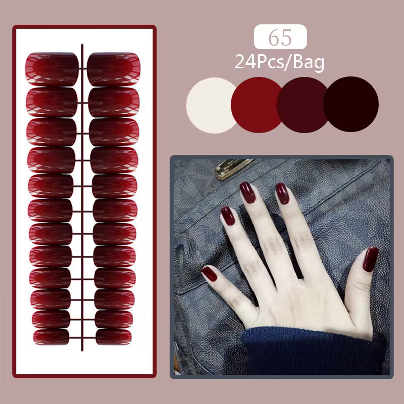 Faux ongles en acrylique sans colle