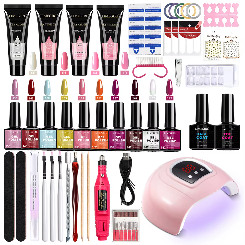 Limegirl – Kit de vernis à ongles semi-permanent