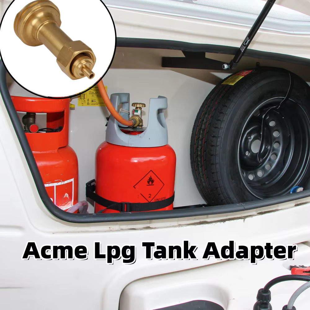 Adaptateur de réservoir GPL RV Acme pour barbecue de plage, accessoires pour le remplissage de bouteilles de gaz GPL de 5 kg, 8 kg, 11 kg