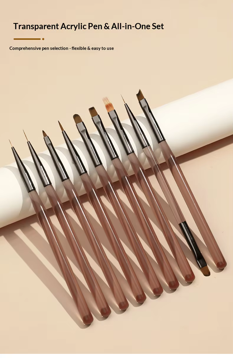 Ensemble de pinceaux pour nail art de style japonais