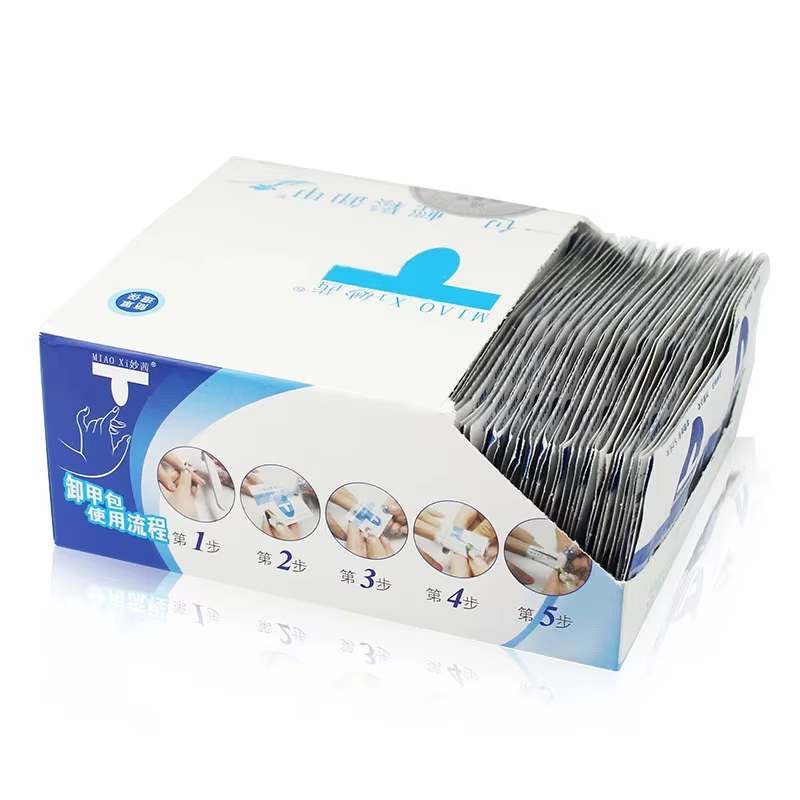 200 Lingettes Dissolvantes pour Vernis Gel en Boîte – Tampons en Papier