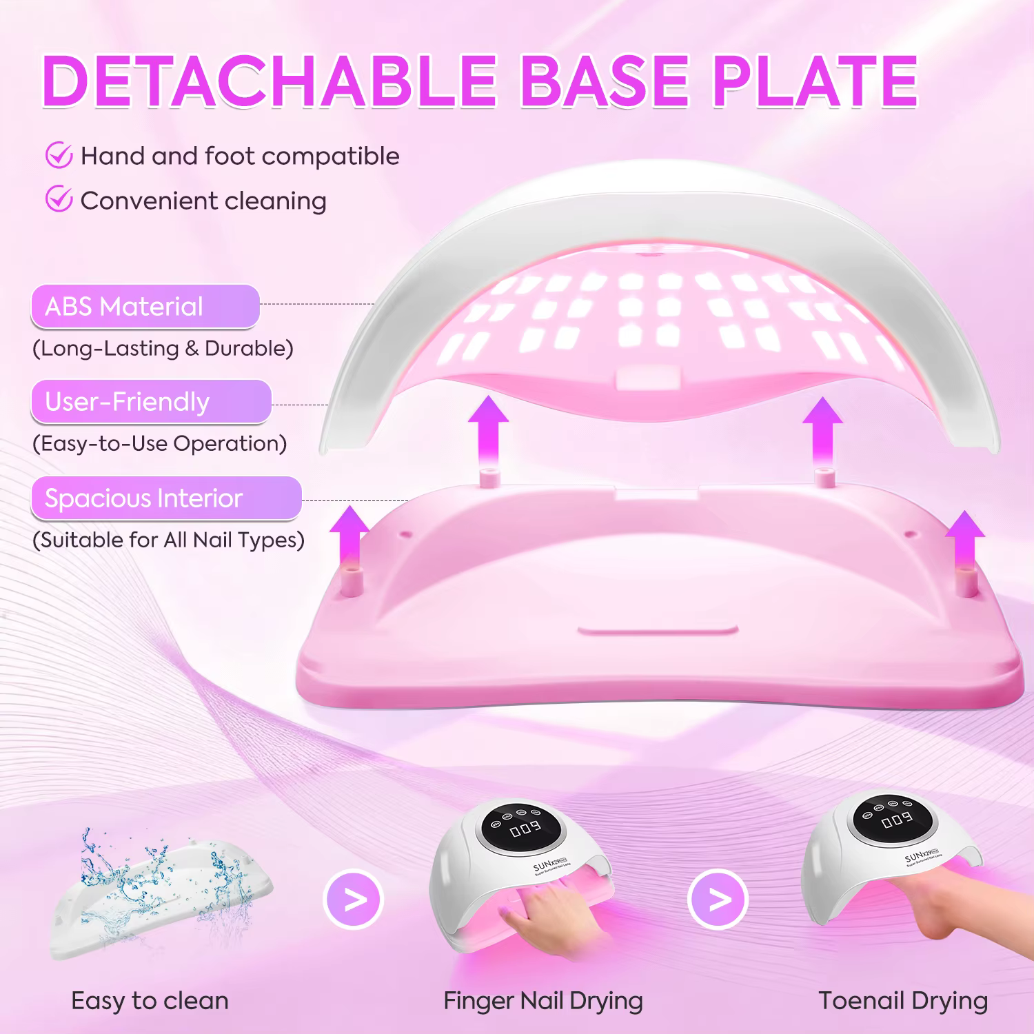 380W professionnel UV LED lampe à ongles pour séchage rapide Gel vernis