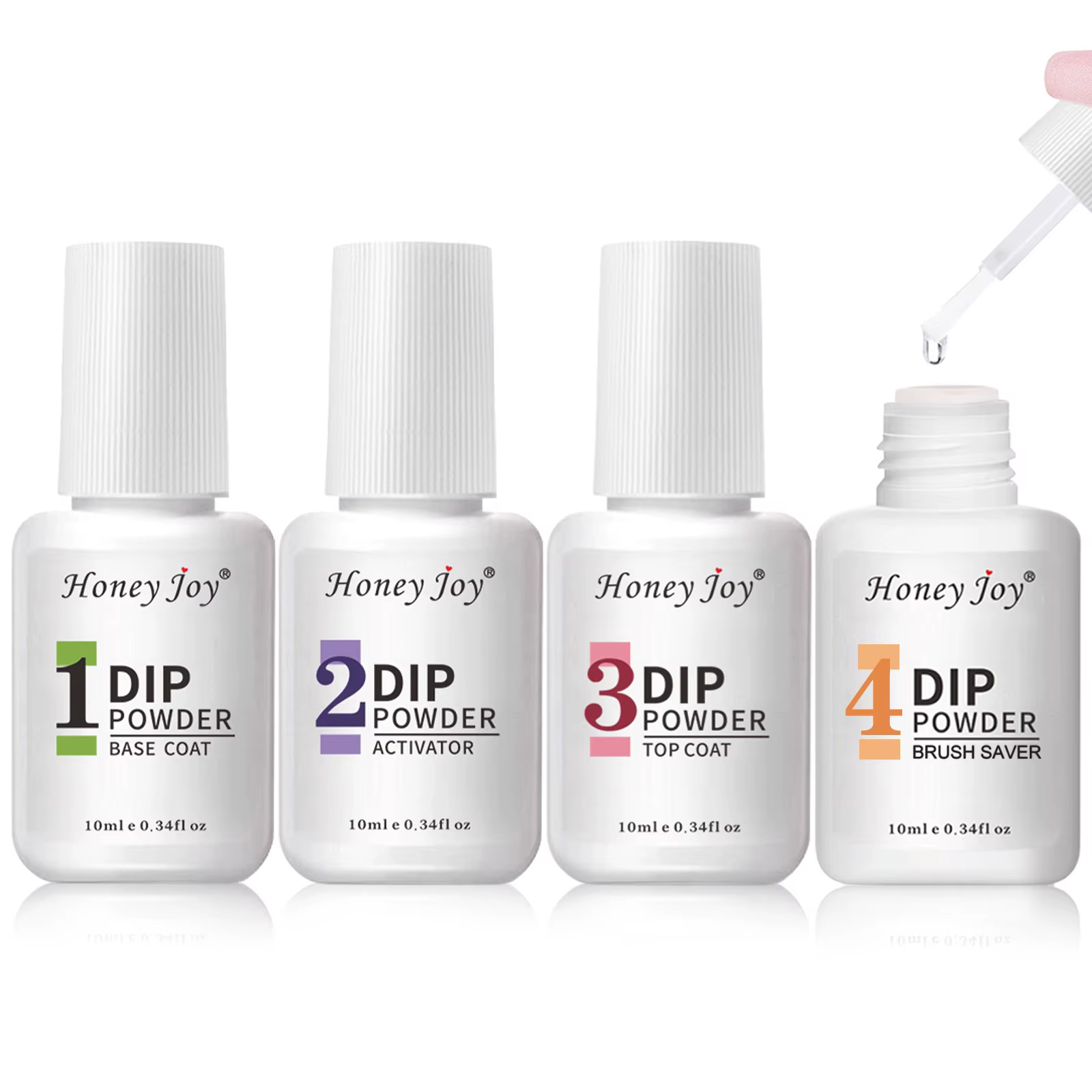 Honey Joy 10ml poudre à tremper liquide ensemble 4 pièces système
