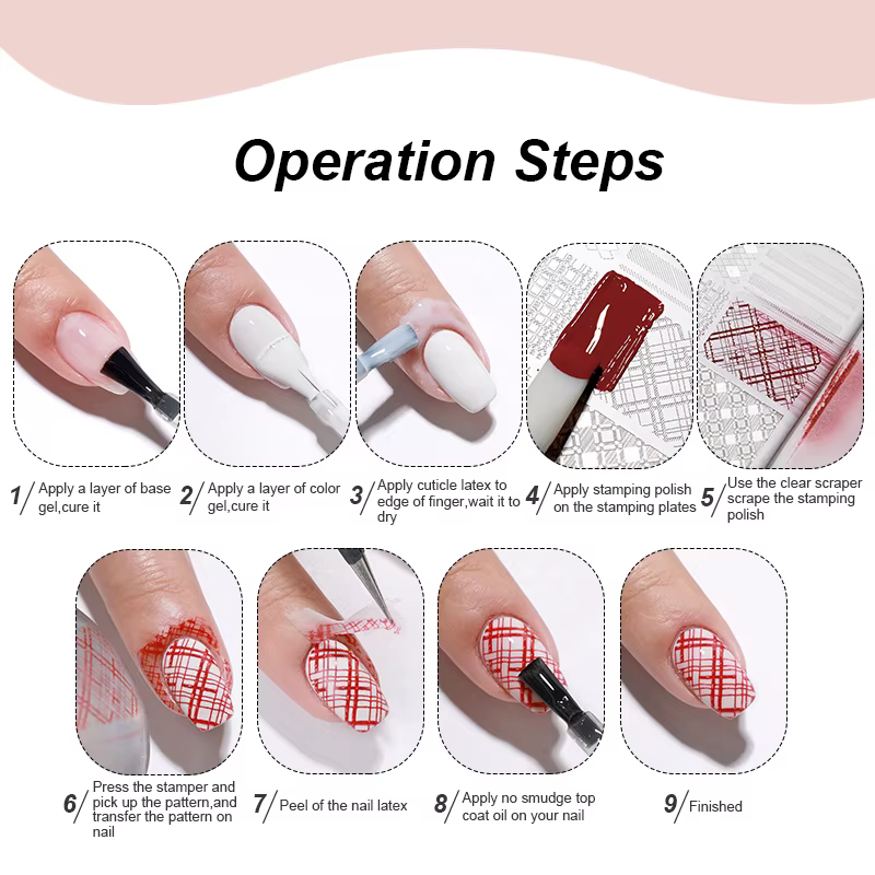 AS Nail Printing Stamping Gel Polish 5ml Couleurs