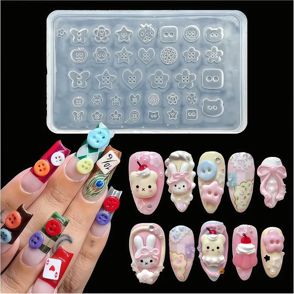 Moule en silicone pour ongles