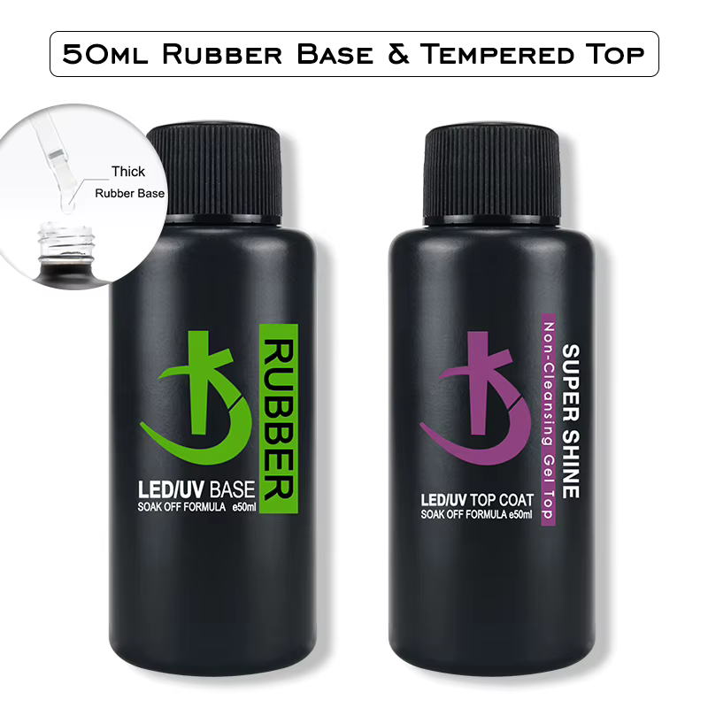 KODI JYJ 50ml Gel de Base en caoutchouc fort vernis Semi-permanents Super lumineux sans lingette couche de finition y