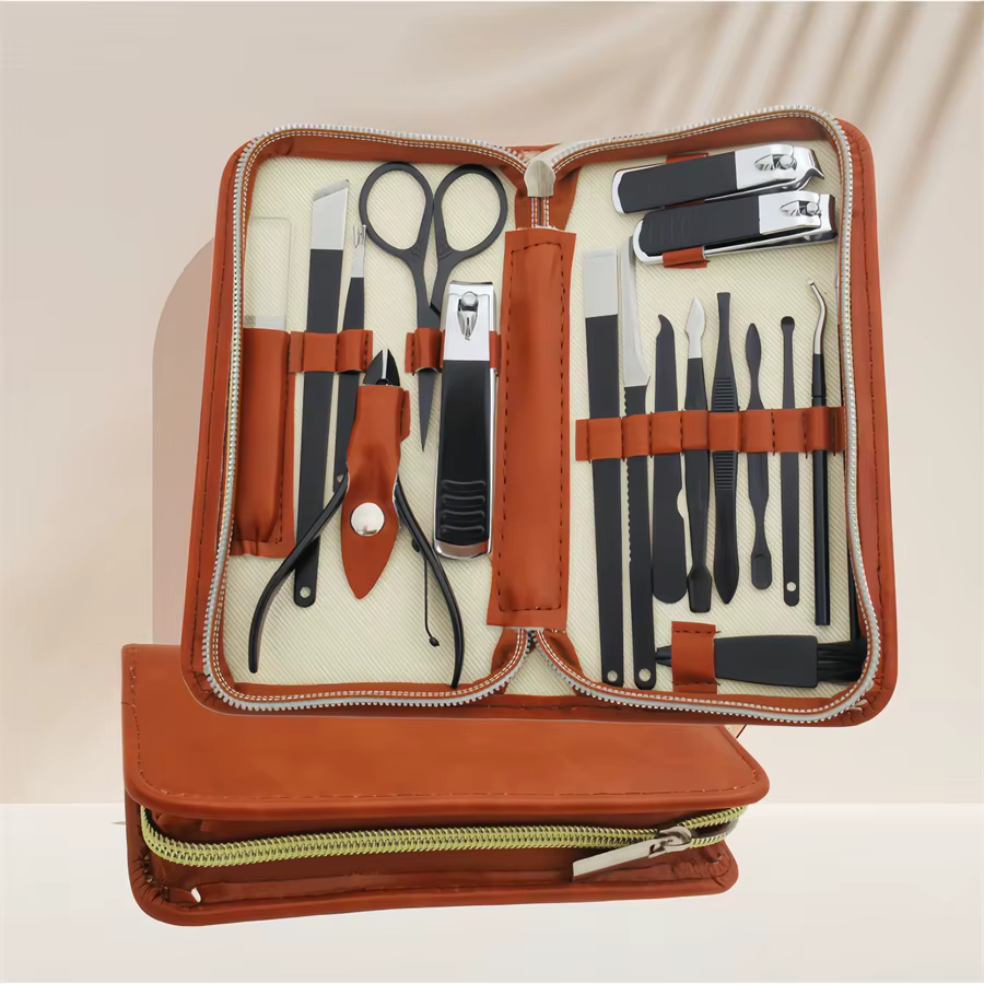 Kit de soins des ongles en acier inoxydable