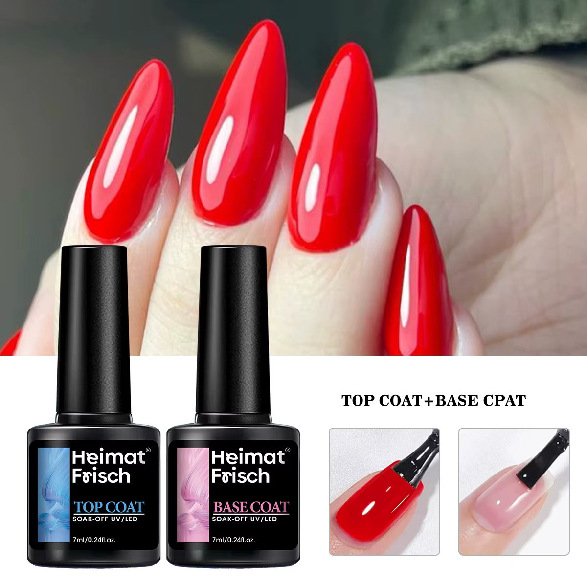 Heimat Frisch 7ml Gel à ongles multifonctionnel : élimine le gel LED