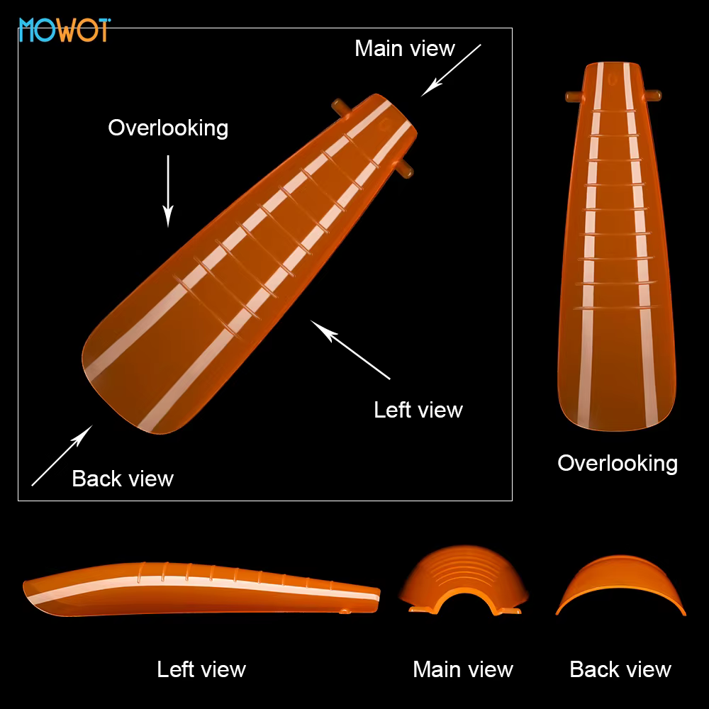 MOWOT 292 pièces couleur double forme ongles moule ensembles acrylique