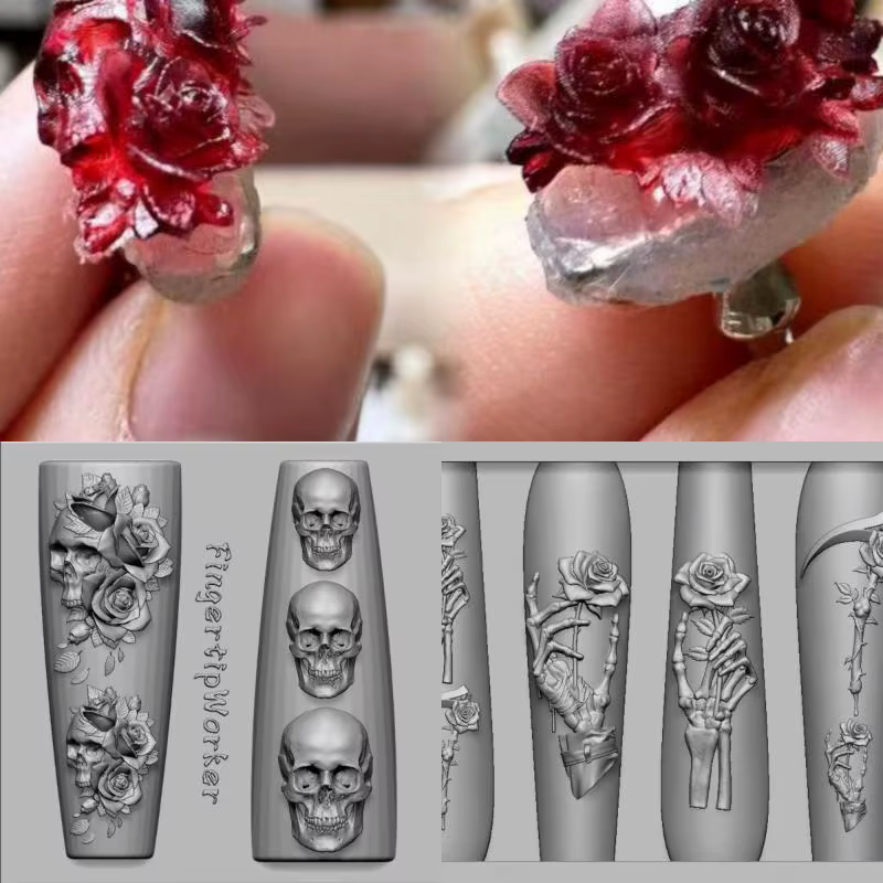 Moules en Silicone pour Nail Art