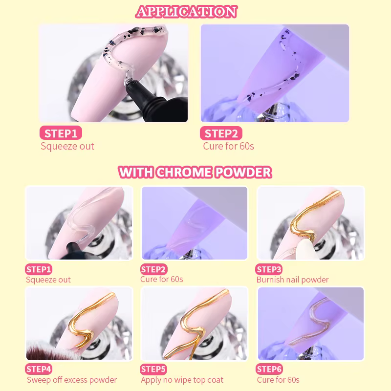 LYCUTE 10ml 5D solide pouding ongles Gel translucide Style coréen revêtement gaufrage peinture Texture Gel Nail Art décoration