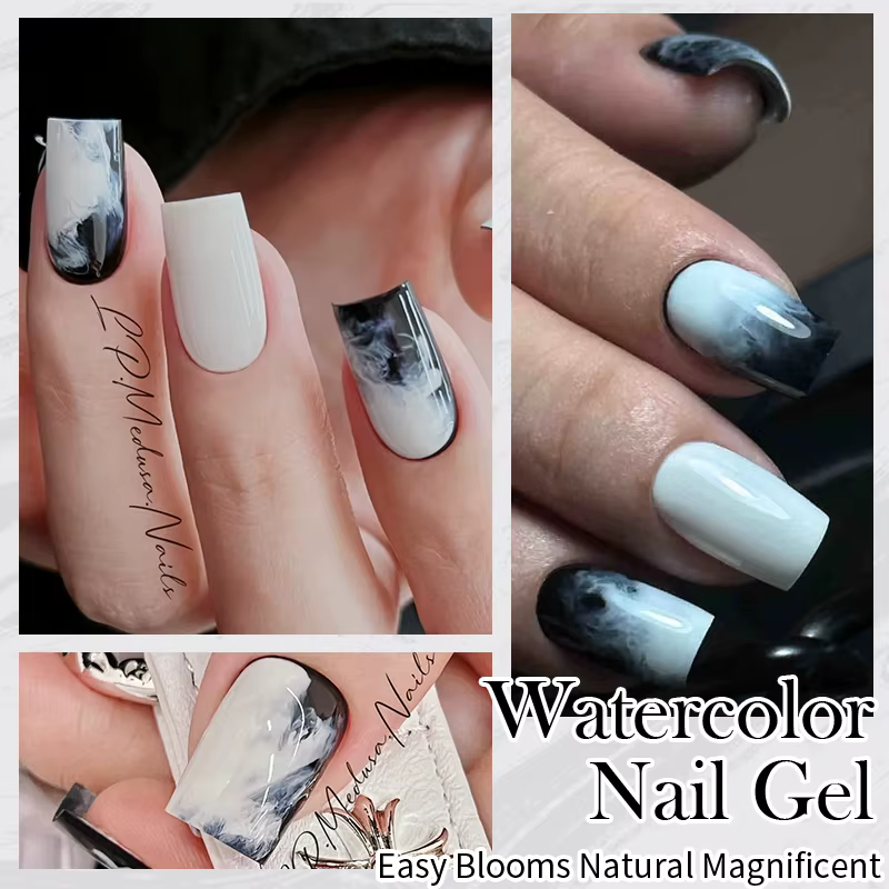 BORN PRETTY aquarelle encre à ongles blanc vernis