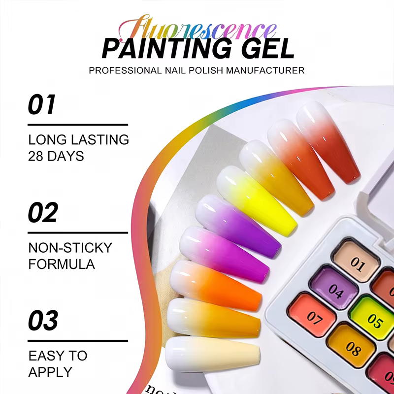 Ensemble de vernis à ongles en gel inspiré de la crème glacée