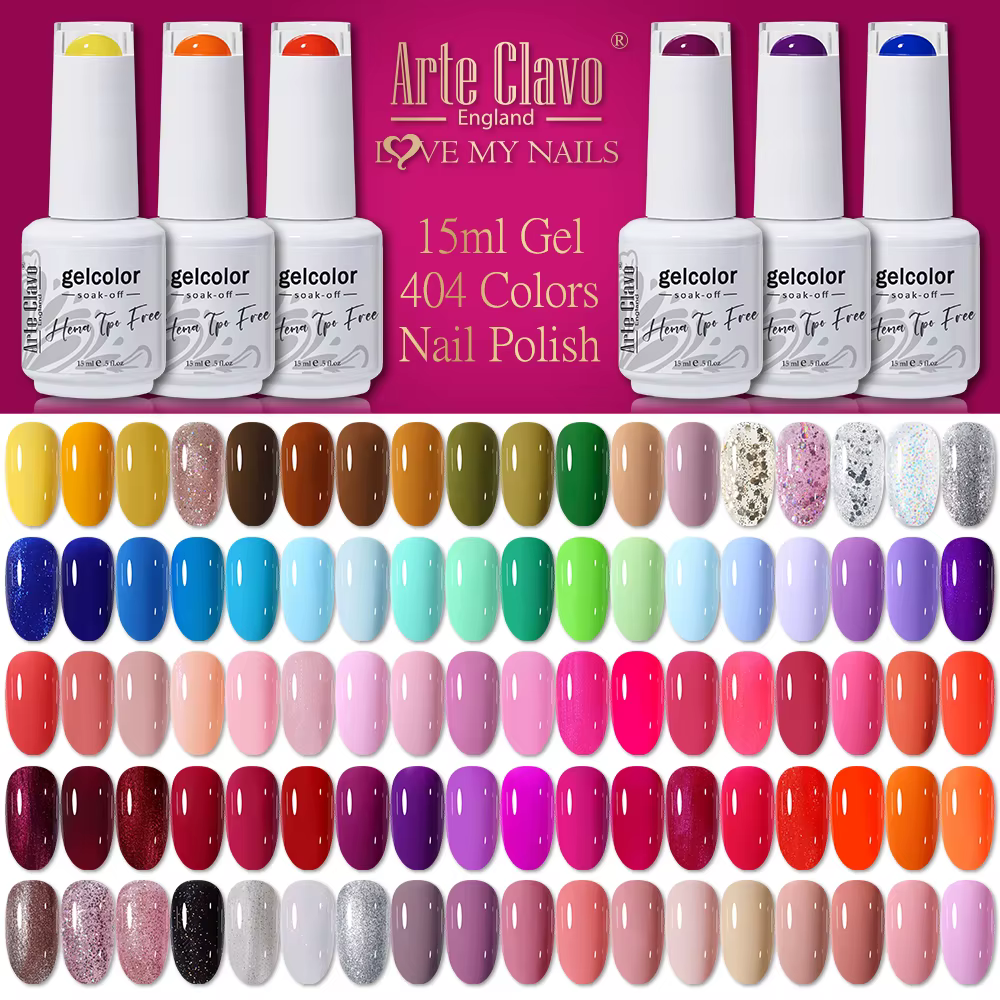 Arte Clavo 15ml HEMA TPO gratuit Gel vernis à ongles rose hybride