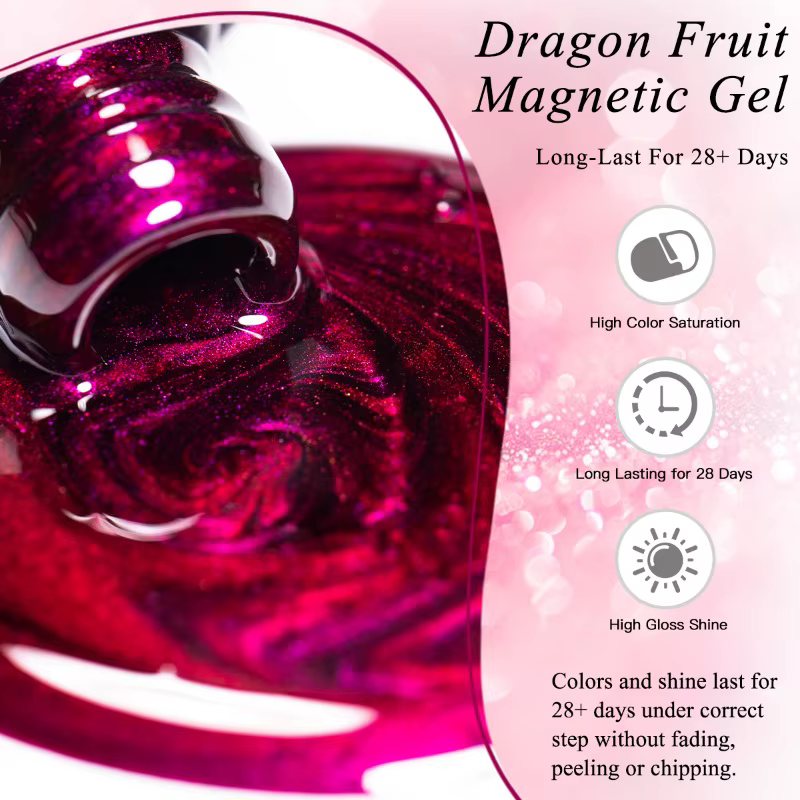 Vernis à ongles Gel magnétique Dragon Fruit Cat