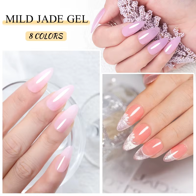 PUENTE gelée ongles Gel 7.5ML Semi-transparent couleur rose nu Gel vernis tremper UV