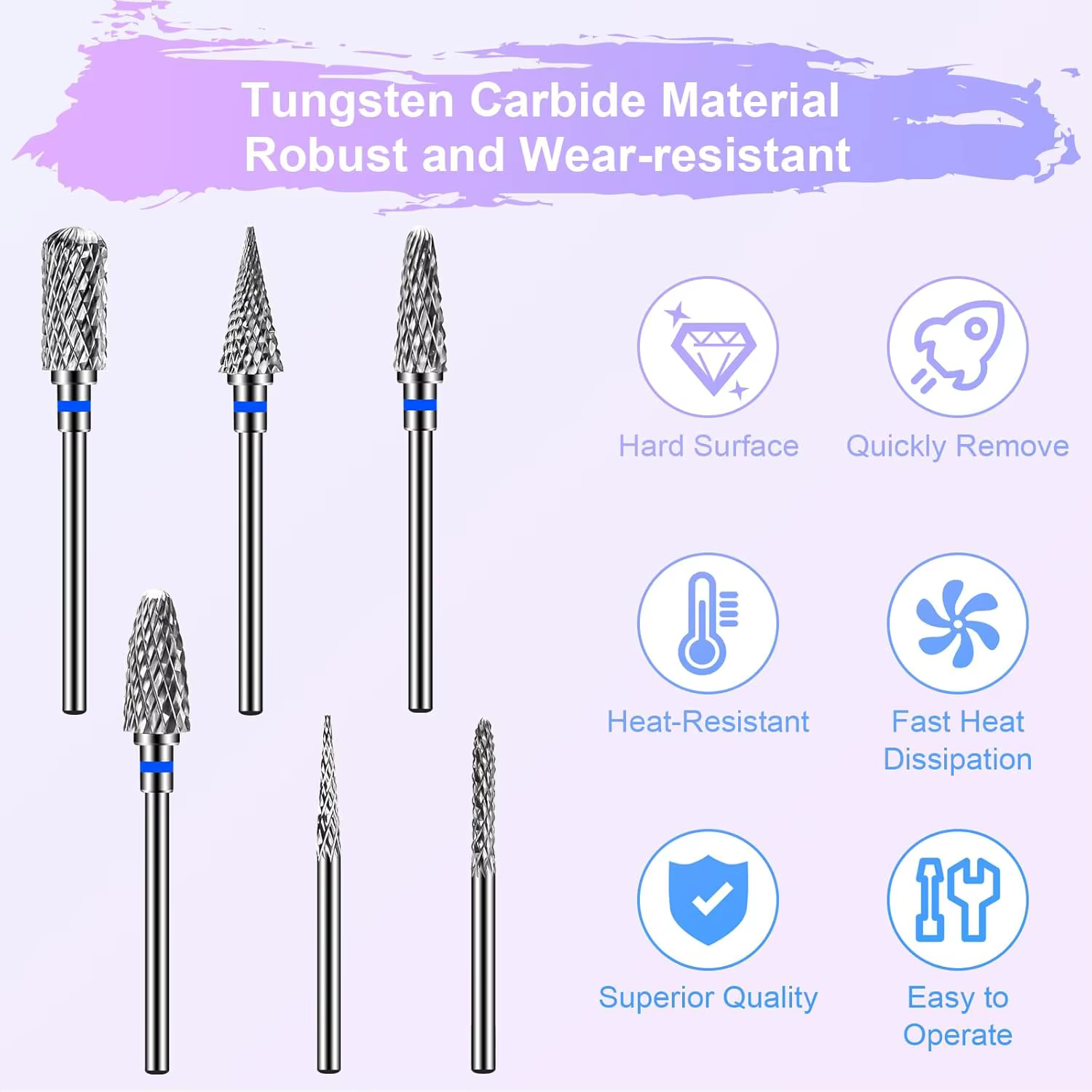 Embouts de ponçage pour ongles